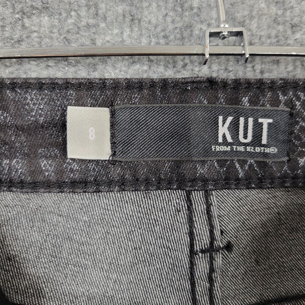 KUT FROM THE KLOTH Black Snake Mia High Rise Ankle Toothpick Skinny Jeans SIZE 8 - Picture 11 of 16